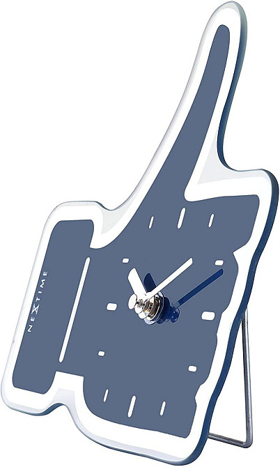 Годинник настінний NeXtime Thumbs Up! (23х20 см) Синій Вінниця - фото 9
