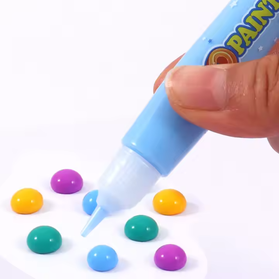 3D-вітражні фарби, швидковисихаючі маркери для творчості, набір 6 відтінків Кам'янець-Подільський