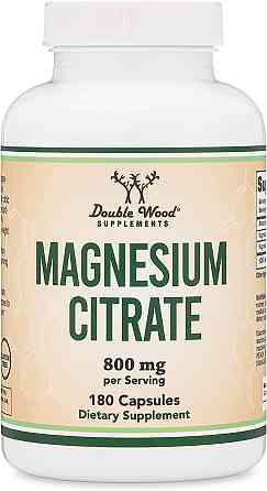 Цитрат магнію Double Wood Magnesium Citrate 800 mg 180 capsules Луцьк
