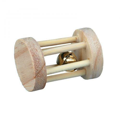 Іграшка Trixie Валик з дзвоником для гризунів, d:3,5 см, 5 см (дерево) Вінниця - фото 1