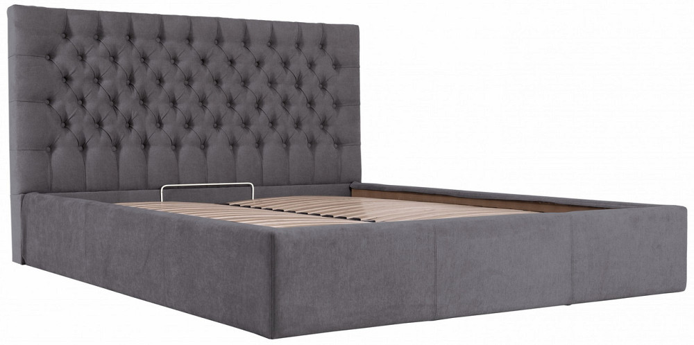 Ліжко Cambridge Comfort 120 х 190 см Місті Dark Grey З підйомним механізмом та нішою для білизни Темно-сірий Дніпро - фото 9