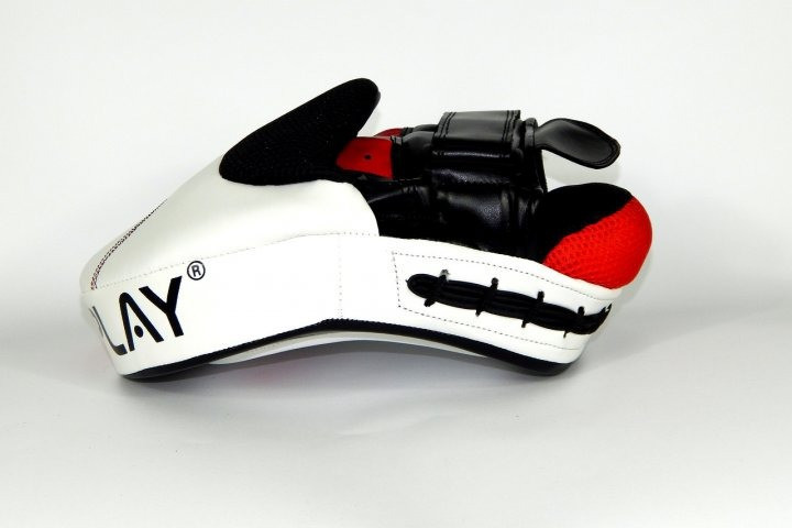 Лапы боксерские PowerPlay 3042 черно-белые PU [пара] Каменское - изображение 7