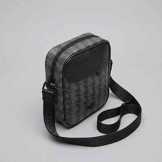 Мужская борсетка, сумка Lacoste, Лакоста (82439) черная Киев