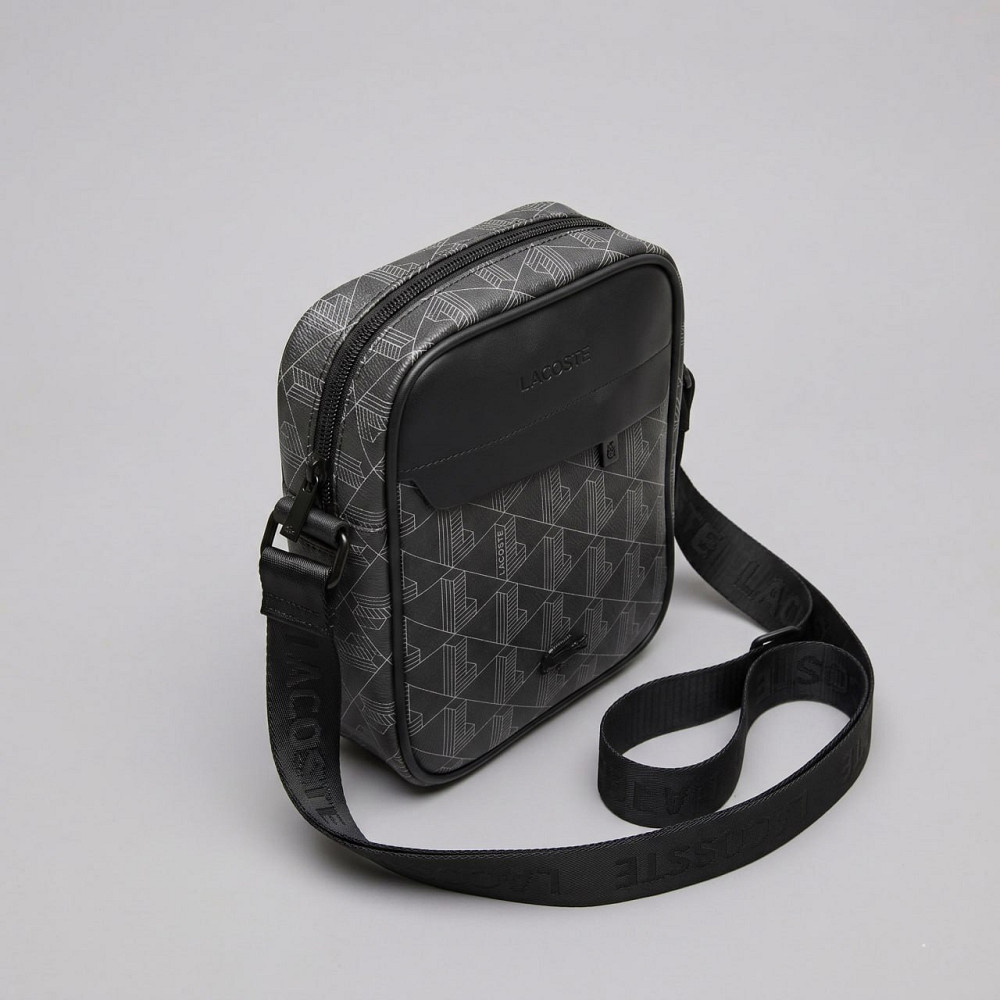 Мужская борсетка, сумка Lacoste, Лакоста (82439) черная Киев - изображение 2