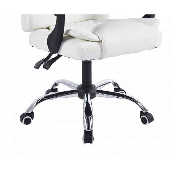 Крісло офісне комп'ютерне Bonro BN-6070 екошкіра робоче для комп'ютера Білий Київ