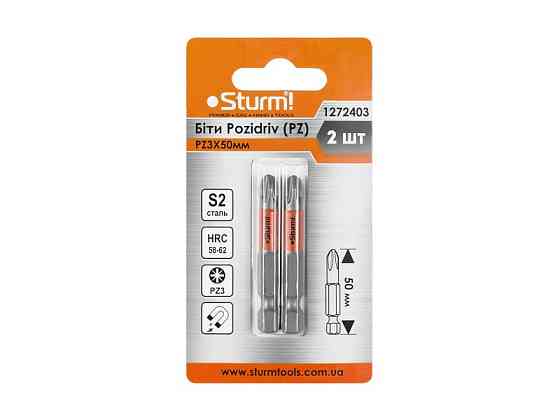 Биты S2 PZ3x50 мм, 2шт Sturm 1272403 (читать описание) Ровно