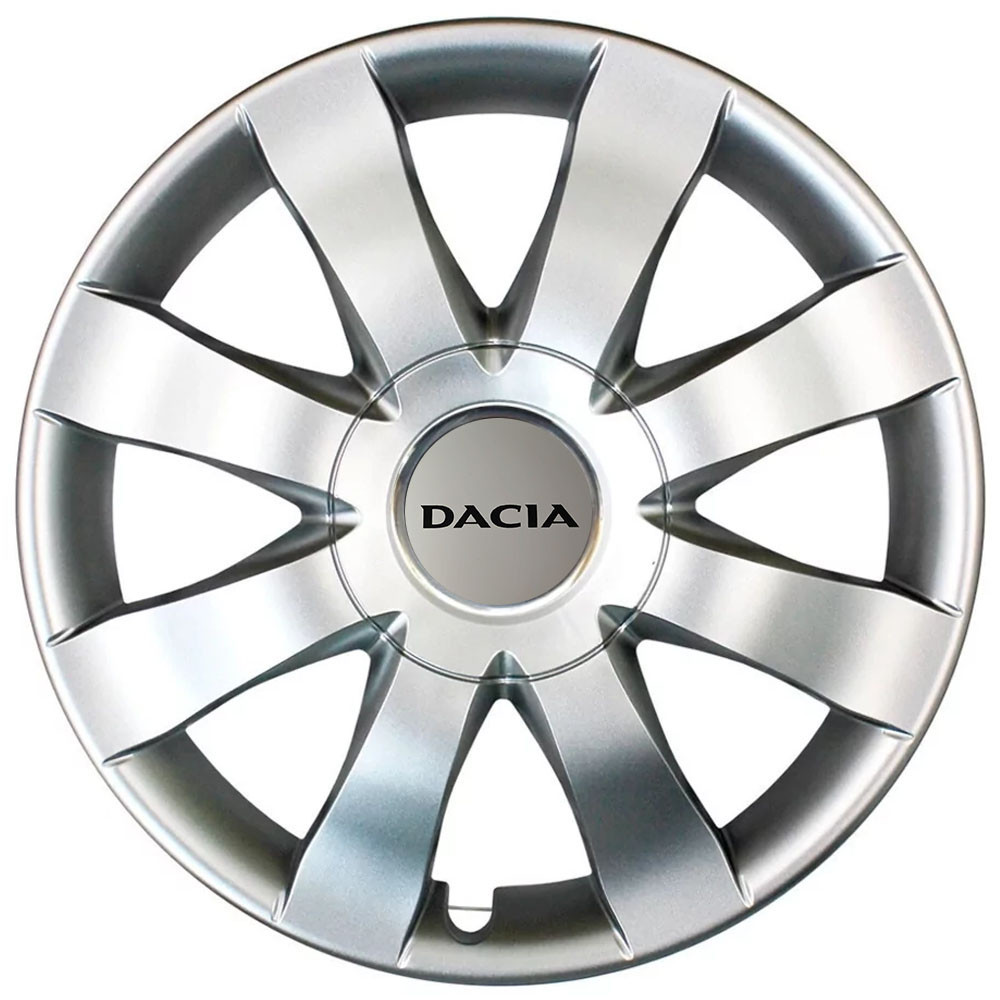 Автомобильные модельные колпаки R15 Dacia 323 4шт, SJS, серебряные Киев - изображение 1
