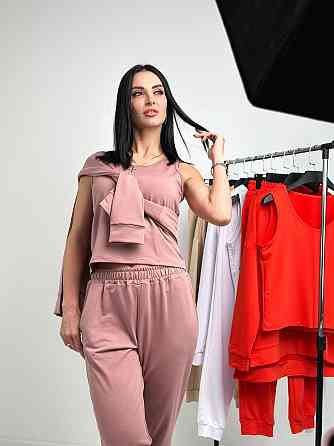 Спортивний трикотажний костюм трійка "Weekend" оптом | Батал | Розпродаж моделі Київ