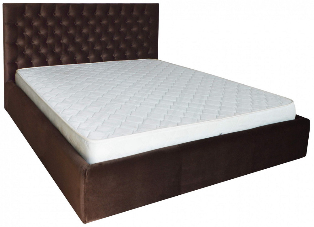 Ліжко Двоспальне Cambridge Comfort 180 х 200 см Missoni 011 З підйомним механізмом та нішою для білизни Темно-коричневий Дніпро - фото 17