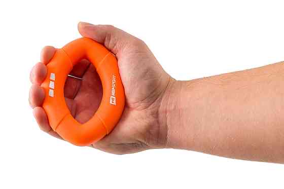 Еспандер силіконовий овальний 22,6кг Hop-Sport HS-S022OG помаранчевий Київ