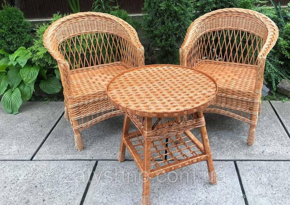 Меблі плетені з кріслами з низькою спинкою Київ - фото 3