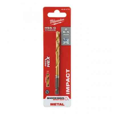 Свердло Milwaukee по металу RedHEX HSS-G TiN, 6,5 мм (48894715) Вінниця