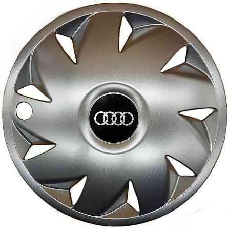 Автомобільні модельні ковпаки R14 Audi 210 4шт, SJS, сріблясті Київ