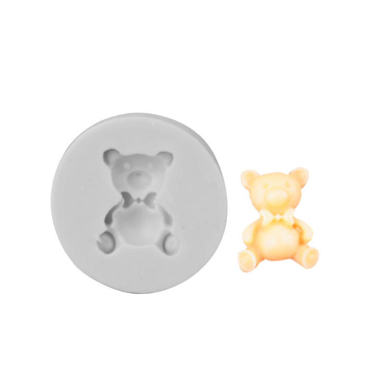 Молд силиконовый Мишка 35 мм серый Киев - изображение 7
