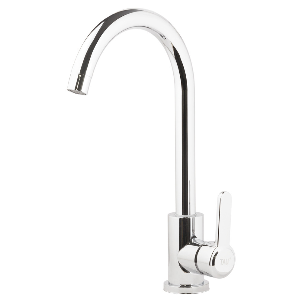 TAU Смеситель s18 Ø35 для кухни излив ухо на гайке SS TAU (9818100) Київ - фото 1
