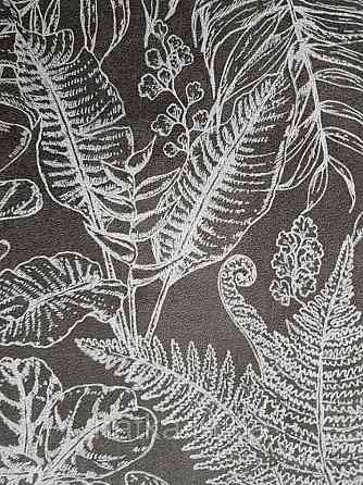 Ообои флізелінові eco Decoprint Essentials EE22548 різні тропічні листя білі на чорному Київ