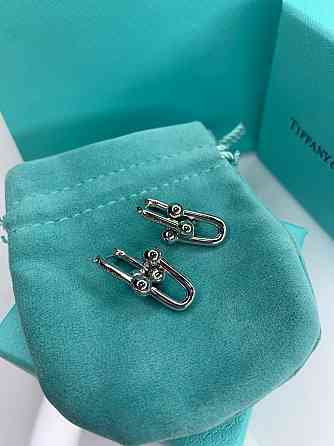 Брендові сріблясті сережки Тіффані Tiffany, батьківщинне покриття/упаковане в мішечок Одеса