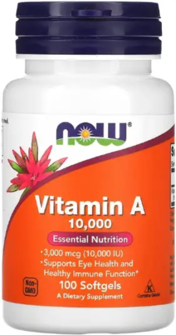 Витамин А NOW Foods Vitamiin A 10000 IU 100 гел капс Киев - изображение 4