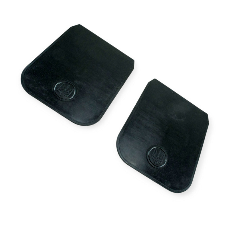 Брызговик бус резина 275х350 Герб Украины Мукачево - изображение 1