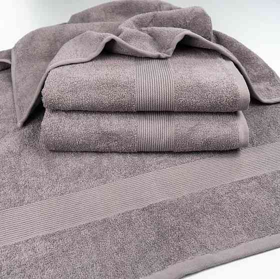 Набор махровых полотенец c Бордюром 3шт GM Textile 40х70см, 50х90см, 70х140см 400г/м2 (Кофейный) Сумы