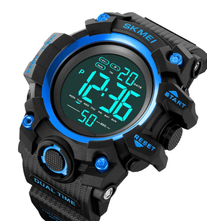 Годинники чоловічі спортивні Skmei 2140 hamlet (Чорний з синім) Вінниця