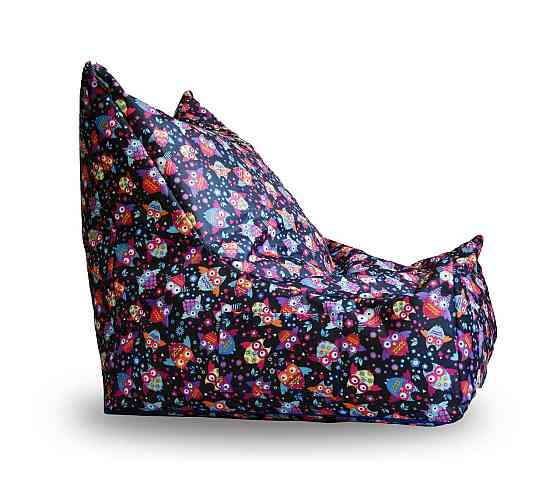 Бескаркасное кресло Вильнюс принт Совы Киев