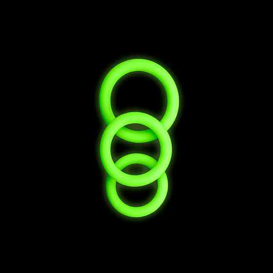 Набір ерекційних кілець - Ouch! Glow In The Dark Sex Aura Київ