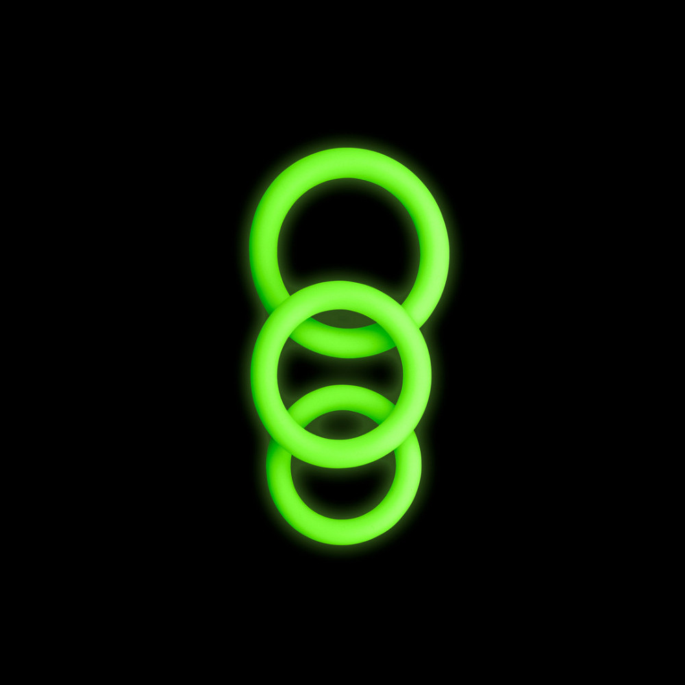 Набор эрекционных колец – Ouch! Glow In The Dark Sex Aura Киев - изображение 3