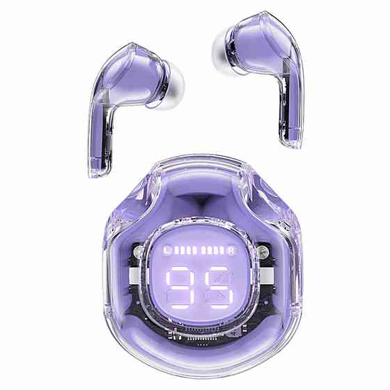 Навушники ACEFAST T8 Crystal color (2) bluetooth earbuds Alfalfa Purple Київ