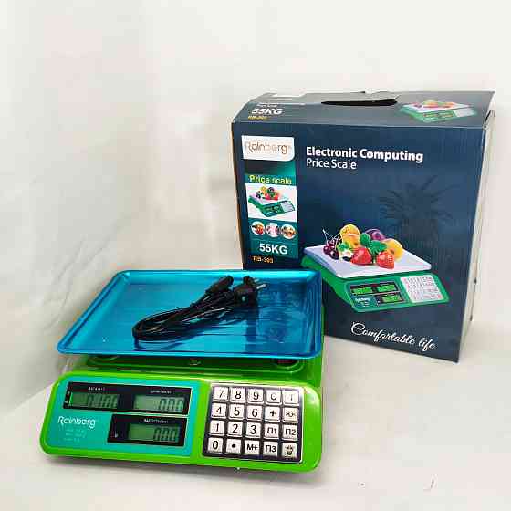Весы товарные до 50 кг Rainberg, Электро весы напольные для торговли торговые бытовые до 50 кг UH-66 Львов