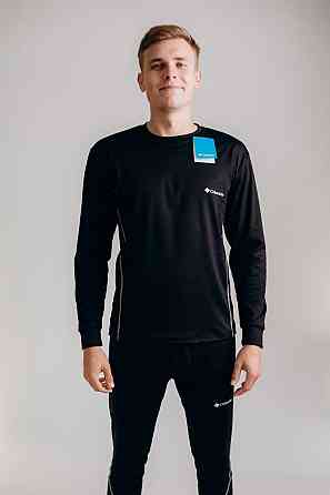 Комплект термобілизни чоловічий Columbia чорна флісова термобілизна зимова чоловіча термобілизна   WAR Львів