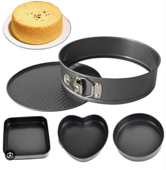 Набор разъемных форм для выпечки UNIQUE UN-1703 3в1 (24/26/28 см) круглая, квадратная, сердцевидная Одесса - изображение 2