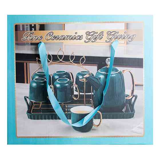 Чайный набор на 6 персон с заварником и подставкой Киев