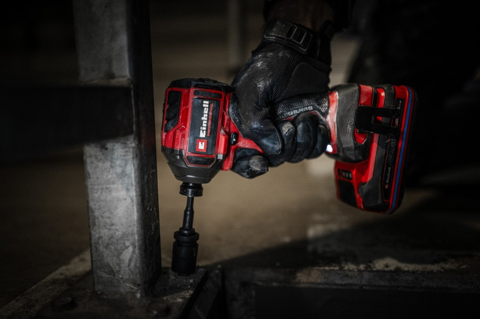 Мощная ударная отвертка Einhell Professional TP-CI 18/250-C Li BL-Solo : с АКБ 18V 2,5Ah Киев - изображение 9