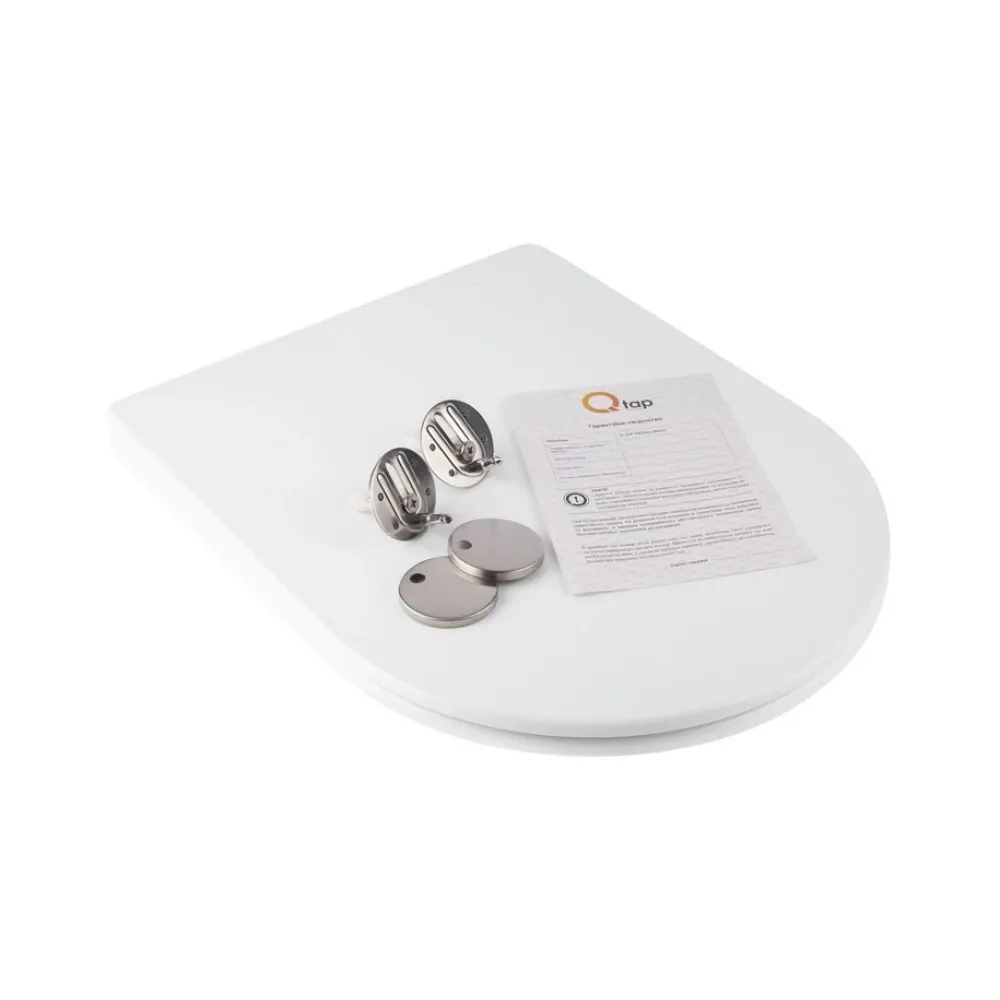 Сидіння для унітаза Qtap (Jay 520,640, Swan 520,640) з мікроліфтом Slim QT1699SC5176W Київ - фото 13