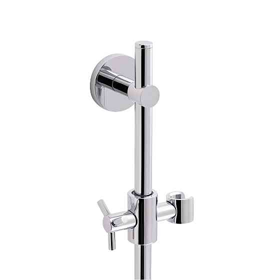 Стійка універсальна Qtap Sprha 700 мм округла з поличкою QT003 Chrome Київ