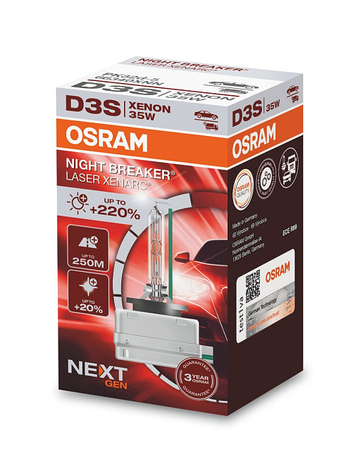 Ксенонова лампа OSRAM 66340XNN Night Breaker Laser +220% D3S 85V 35 W PK32d-5 XENARC Харків - фото 1