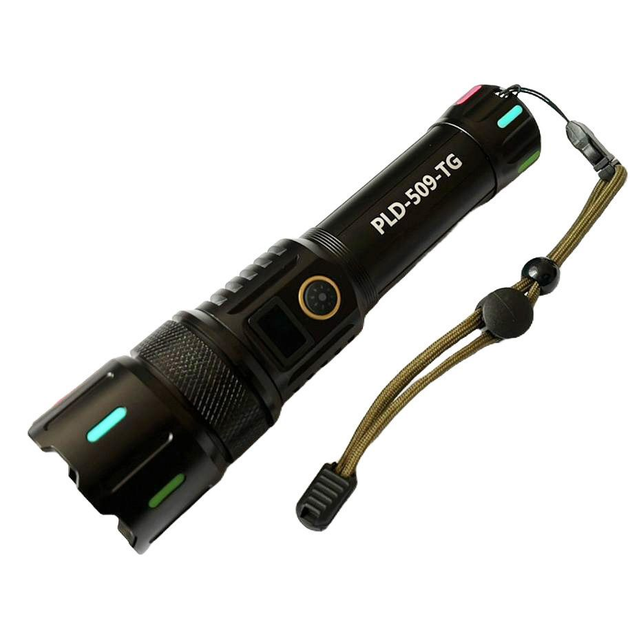 Ручний ліхтар PLD-509-TG zoom + LCD Type-C + Power Bank 1х26650 (5 режимів) Вінниця - фото 1