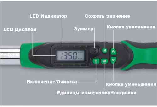 Моментний цифровий ключ TOPTUL 10-200Нм (двосторонньої дії) 1/2" DT-200I4 Чернігів