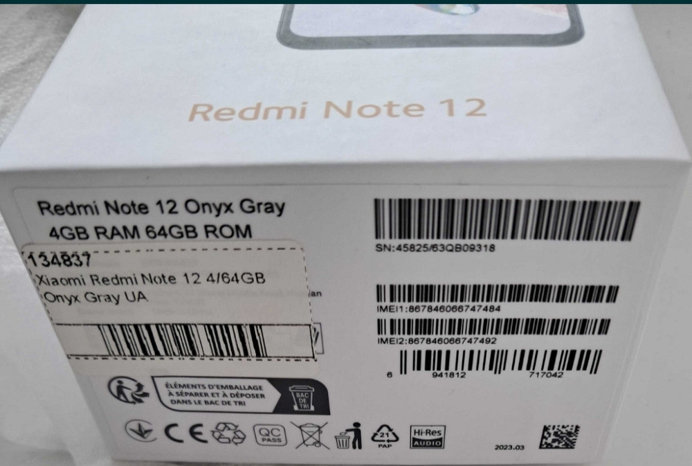 Смартфон Xiaomi Redmi Note 12 NFC Shapdragon. Киев - изображение 1