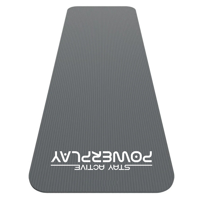 Килимок для йоги та фітнесу PowerPlay 4152 NBR Performance Mat Сірий (183x61x1) Каменское - изображение 3
