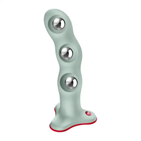 Фалоімітатор Fun Factory BOUNCER Light Green, кульки всередині, ефект вібрації, діаметр 3,9 см Львів