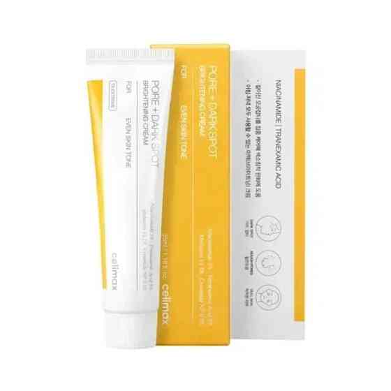 Крем против пигментных пятен для выравнивания тона и рельефа кожи Pore + Dark Spot Brightening Cream Celimax 35 мл Киев