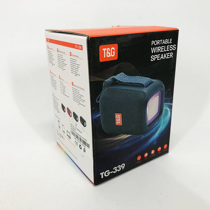 Bluetooth колонка с встроенной светодиодной подсветкой TG339, Bluetooth колонка с USB и AUX входом HL-72 Львов - изображение 9