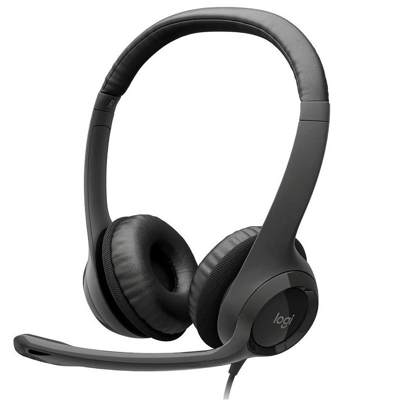 Гарнітура Logitech H390 USB (981-000406) Чорний Харків - фото 1