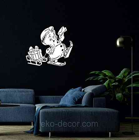 Декоративне настінне Панно «Сніговик», Декор на стену Київ