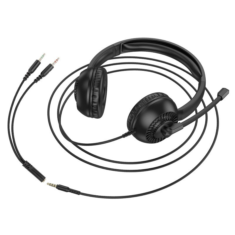 Наушники игровые HOCO W112 Pure headphones Black Одесса - изображение 6