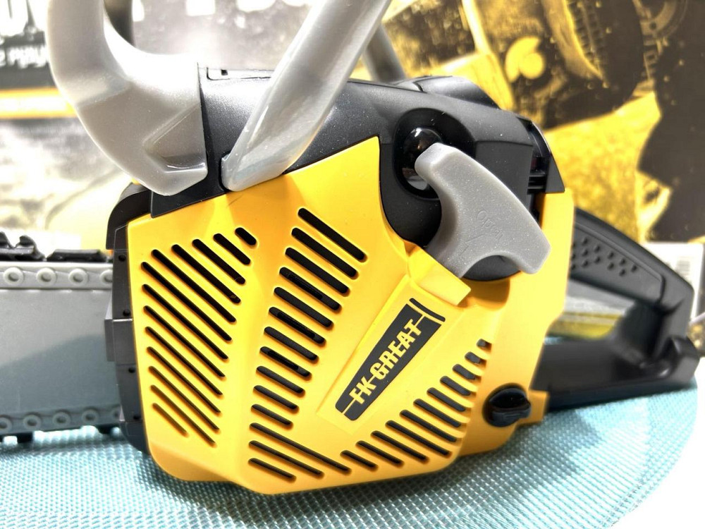 Бензопила іграшкова автоматичне обертання ланцюга зук Жовто-чорна (T001) Чернігів - фото 5