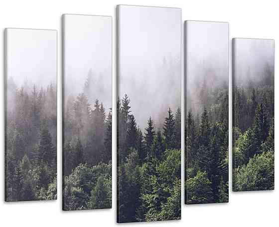 Модульна картина Туманний ліс Art-309_5 ( 80х118см ) Київ