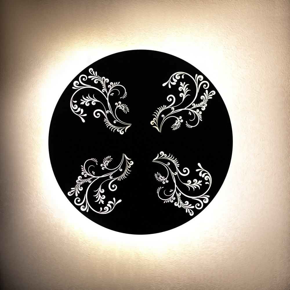 Світильник настінний MSK Electric Disk бра з візерунком під 4 лампи G4 NL 40300 Київ - фото 1